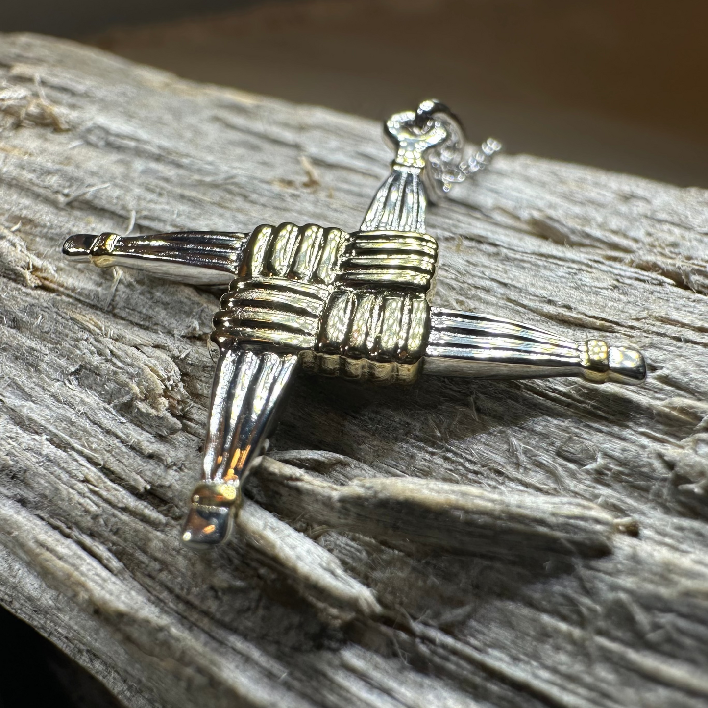 Irish Saint Brigid Cross Necklace - Handmade in Ireland