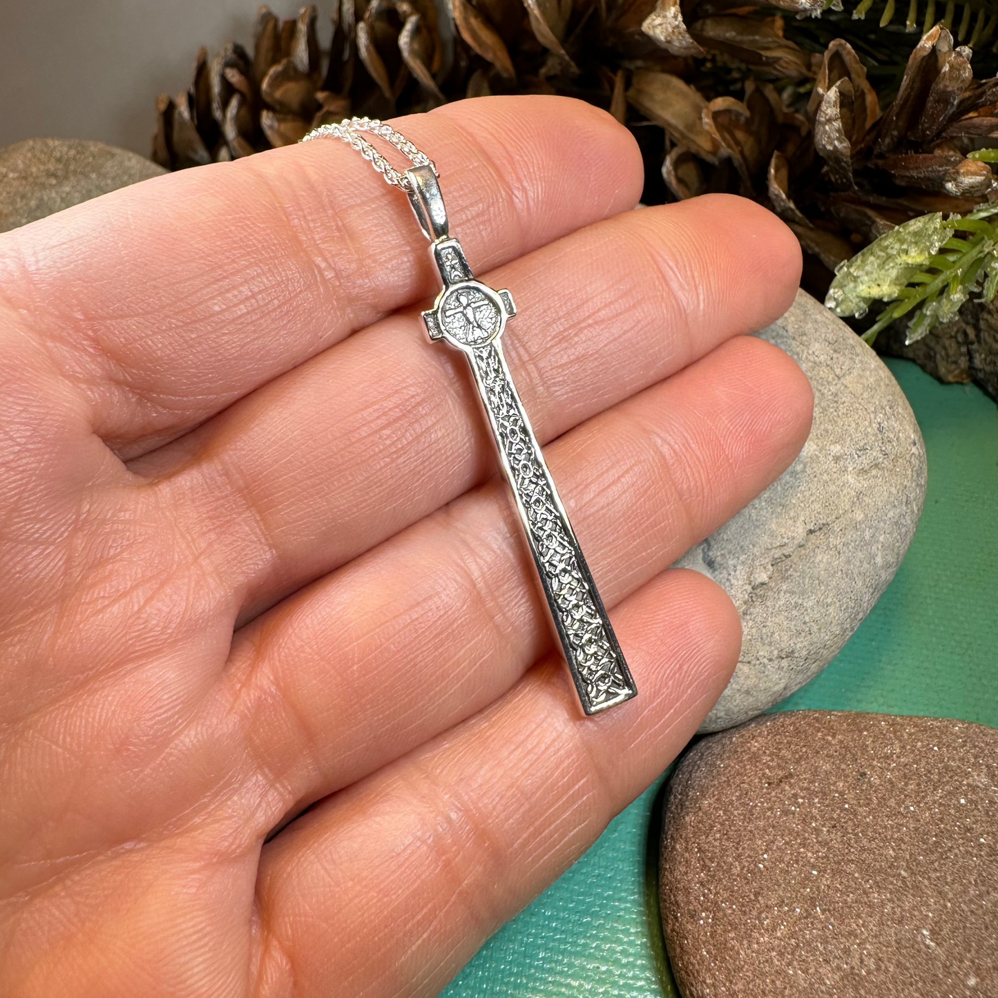 Scottish McLean's Celtic Cross Necklace — view 4