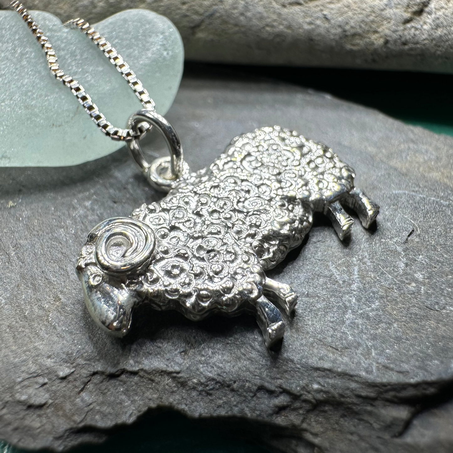 Marigold Sheep Necklace for Women - Handmade in Scotland — view 2