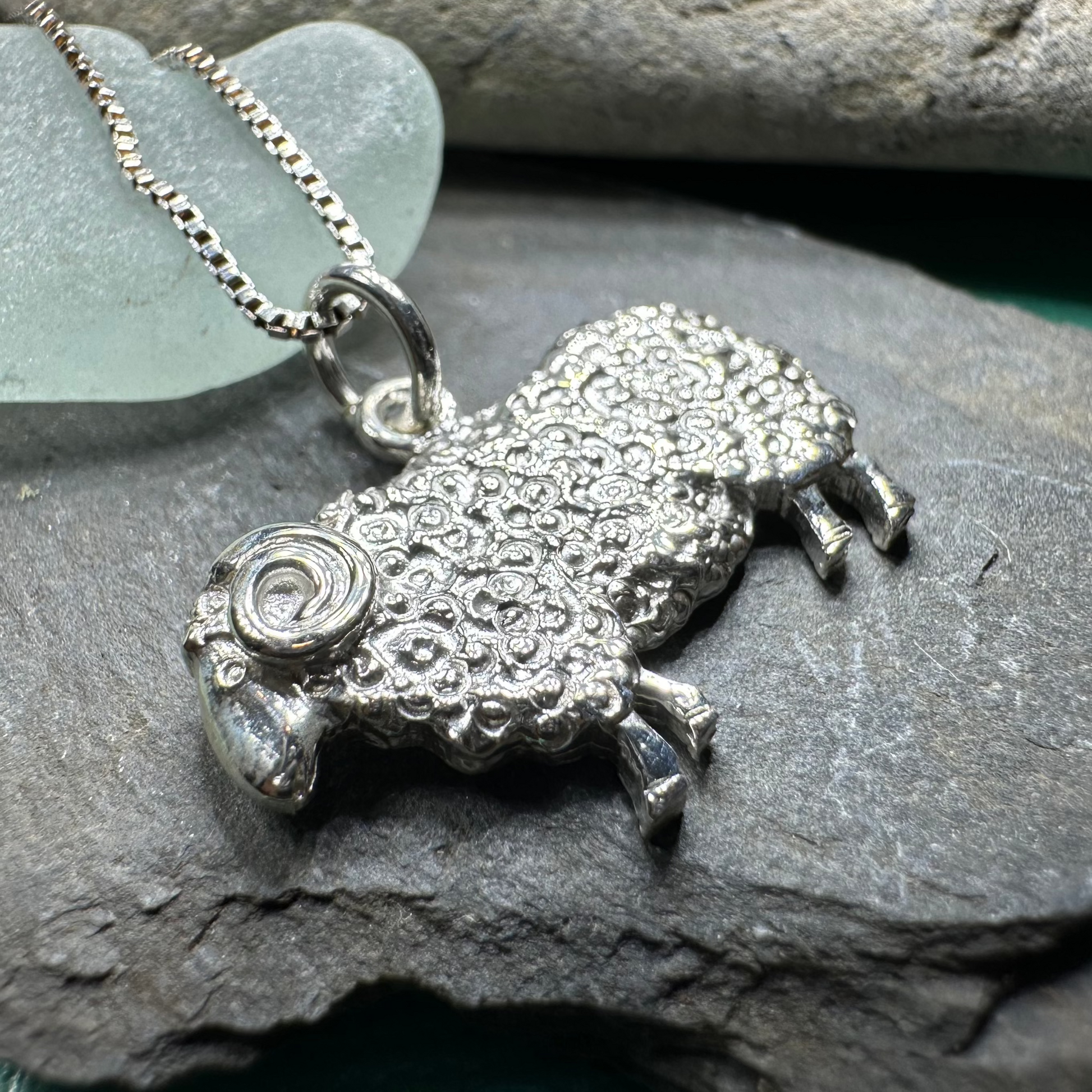 Marigold Sheep Necklace for Women - Handmade in Scotland — view 2
