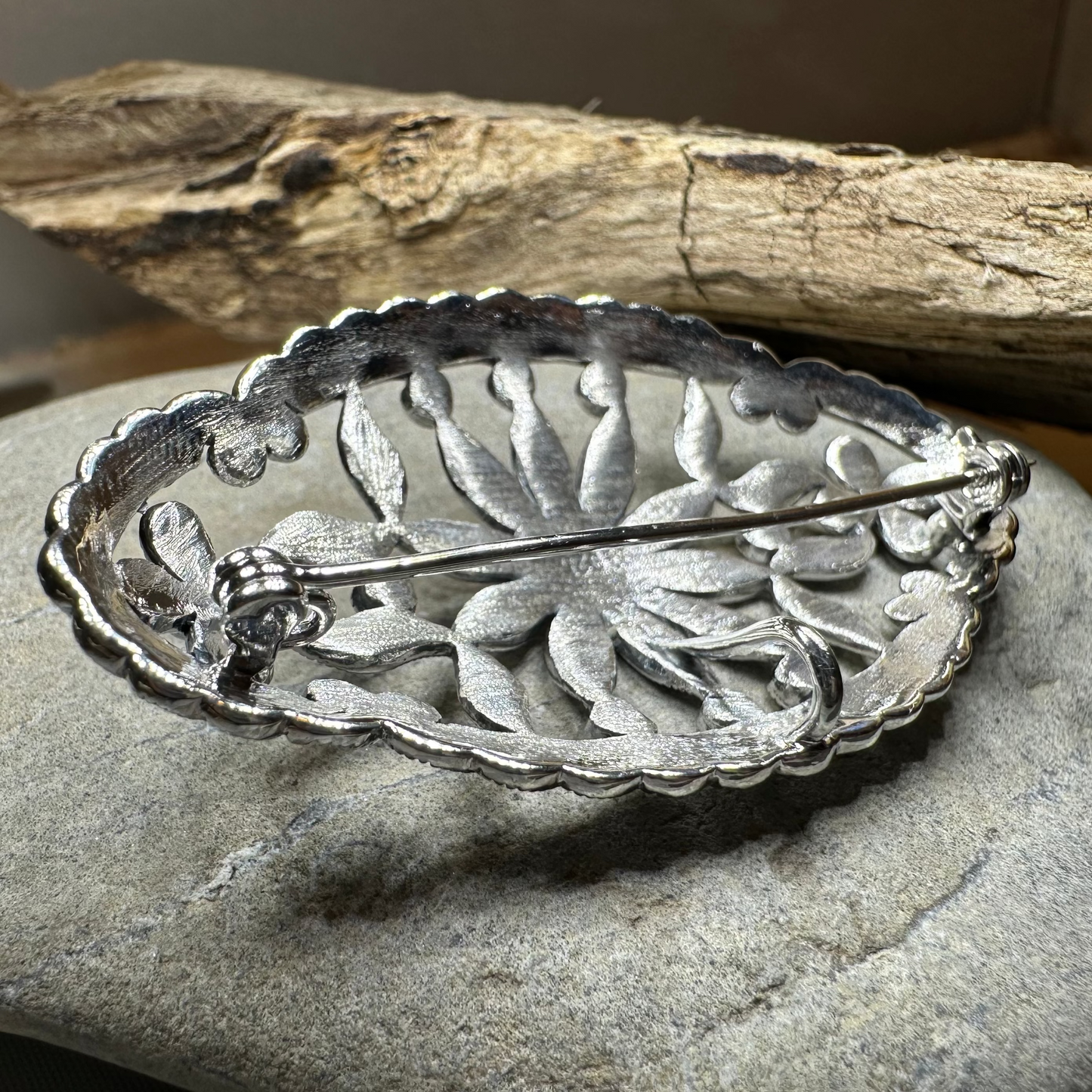 Marcasite Oval Celtic Knot Brooch