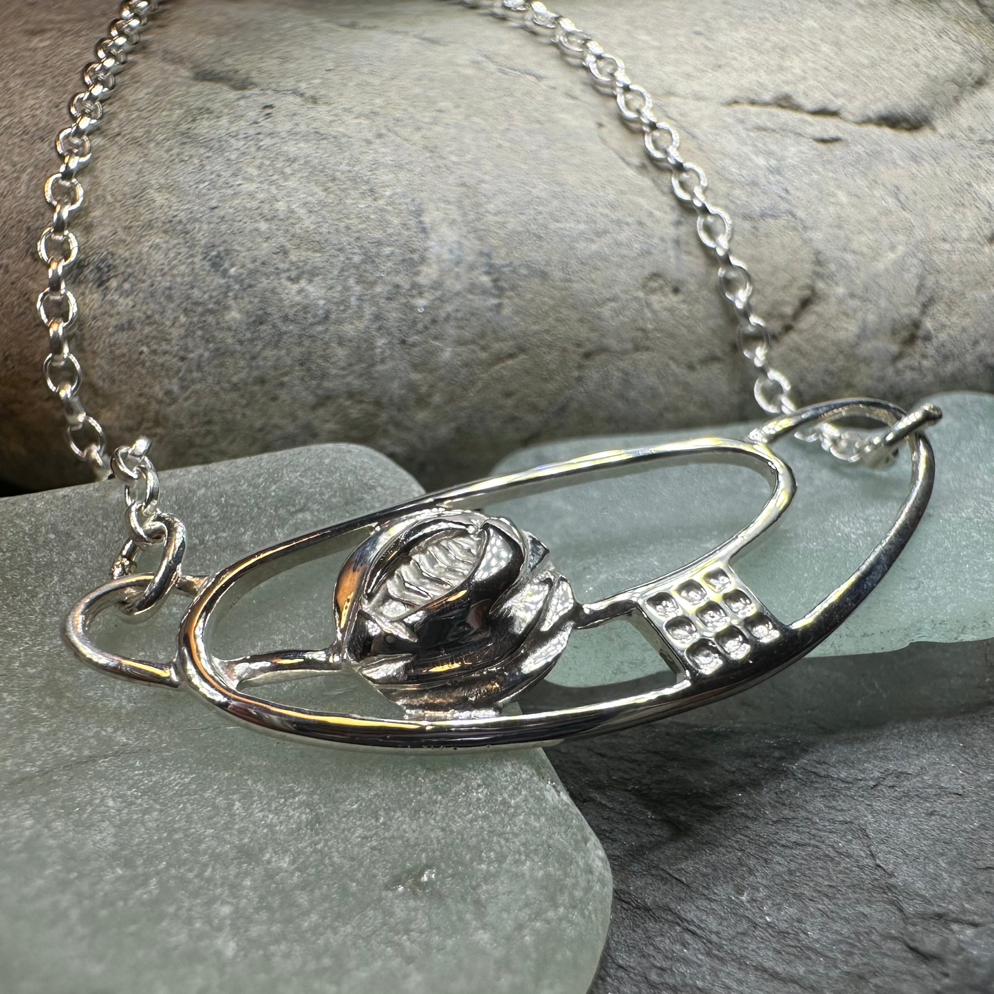 Scottish Mackintosh Rose Necklace