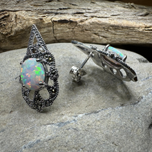 Load image into Gallery viewer, Love Knot Opal Earrings
