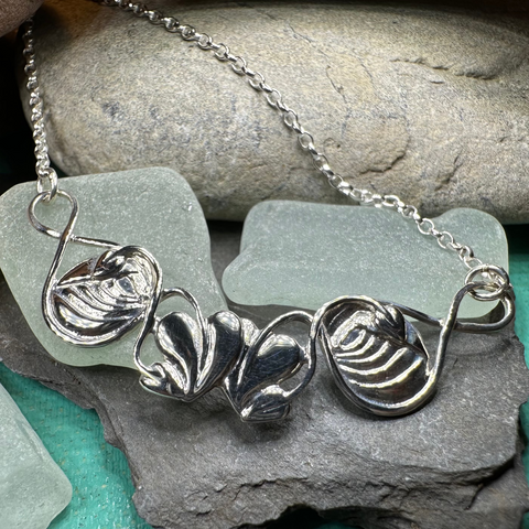 Load image into Gallery viewer, Mackintosh Leaves  Necklace - Made in Scotland
