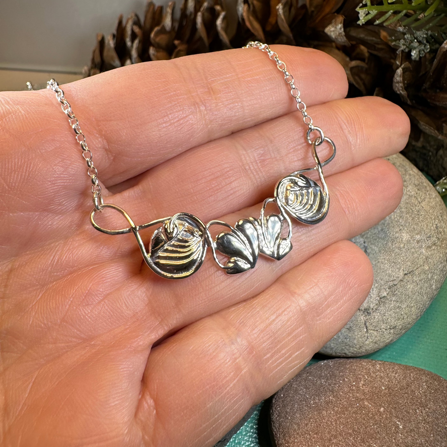 Mackintosh Leaves  Necklace - Made in Scotland