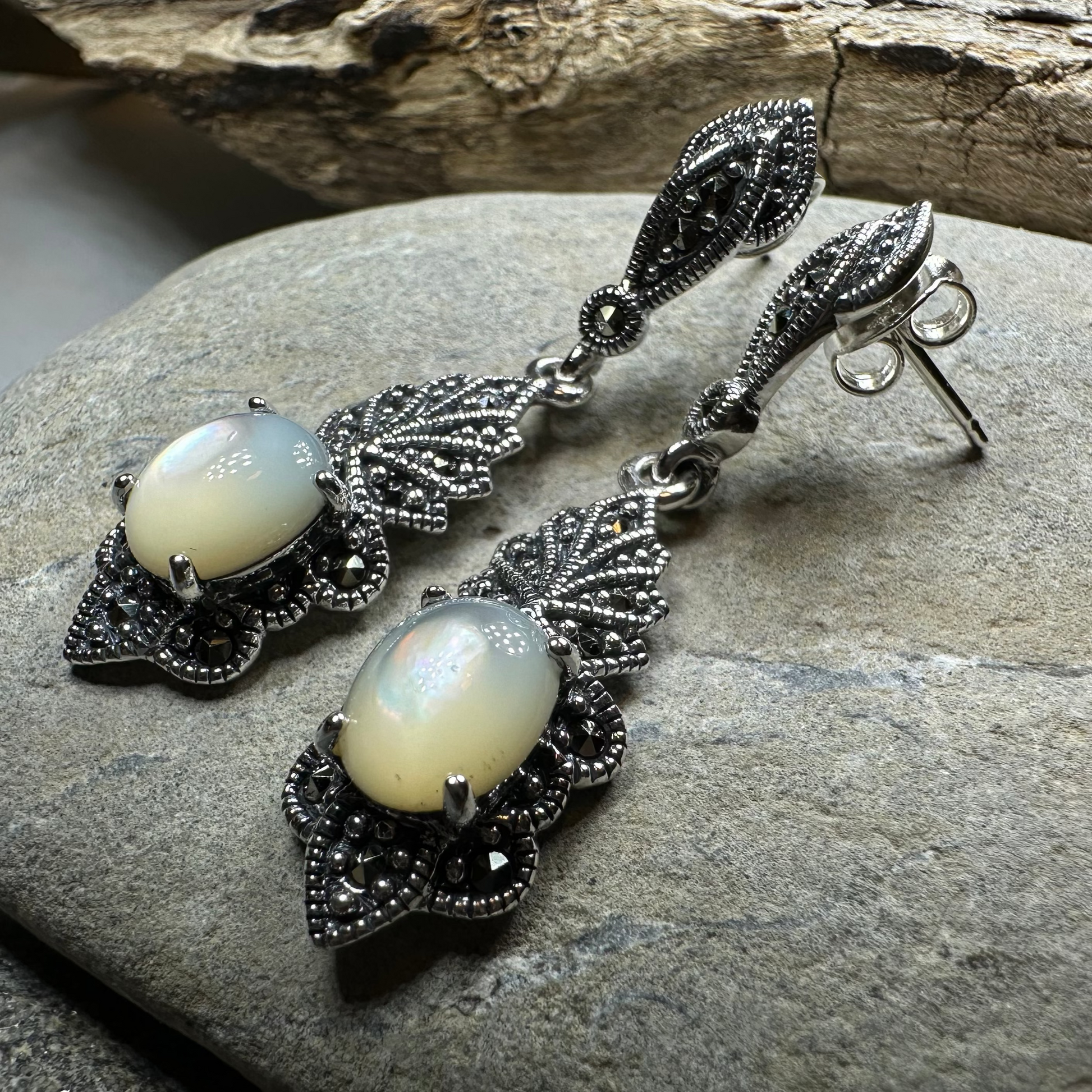 Celtic Bloom Earrings in sterling silver