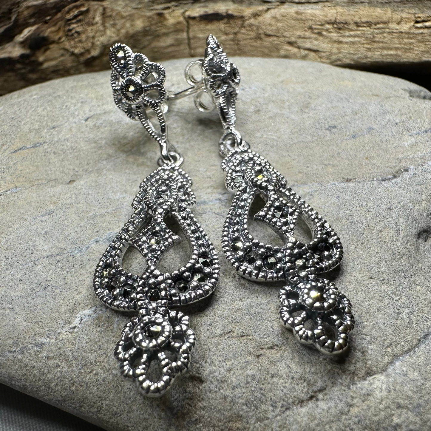 Nessa Celtic Knot Earrings in sterling silver
