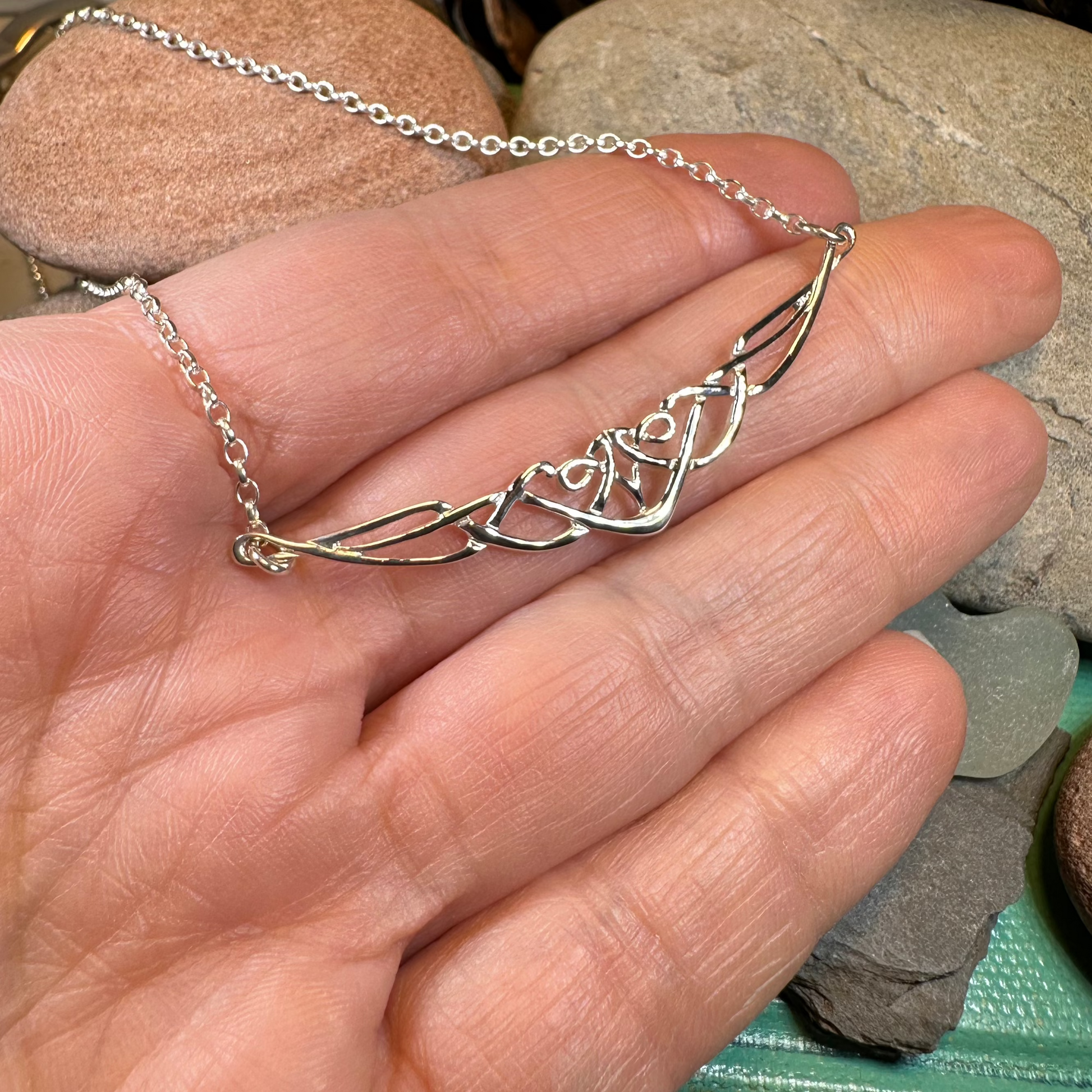Natina Celtic Knot Necklace - Made in Scotland — view 9