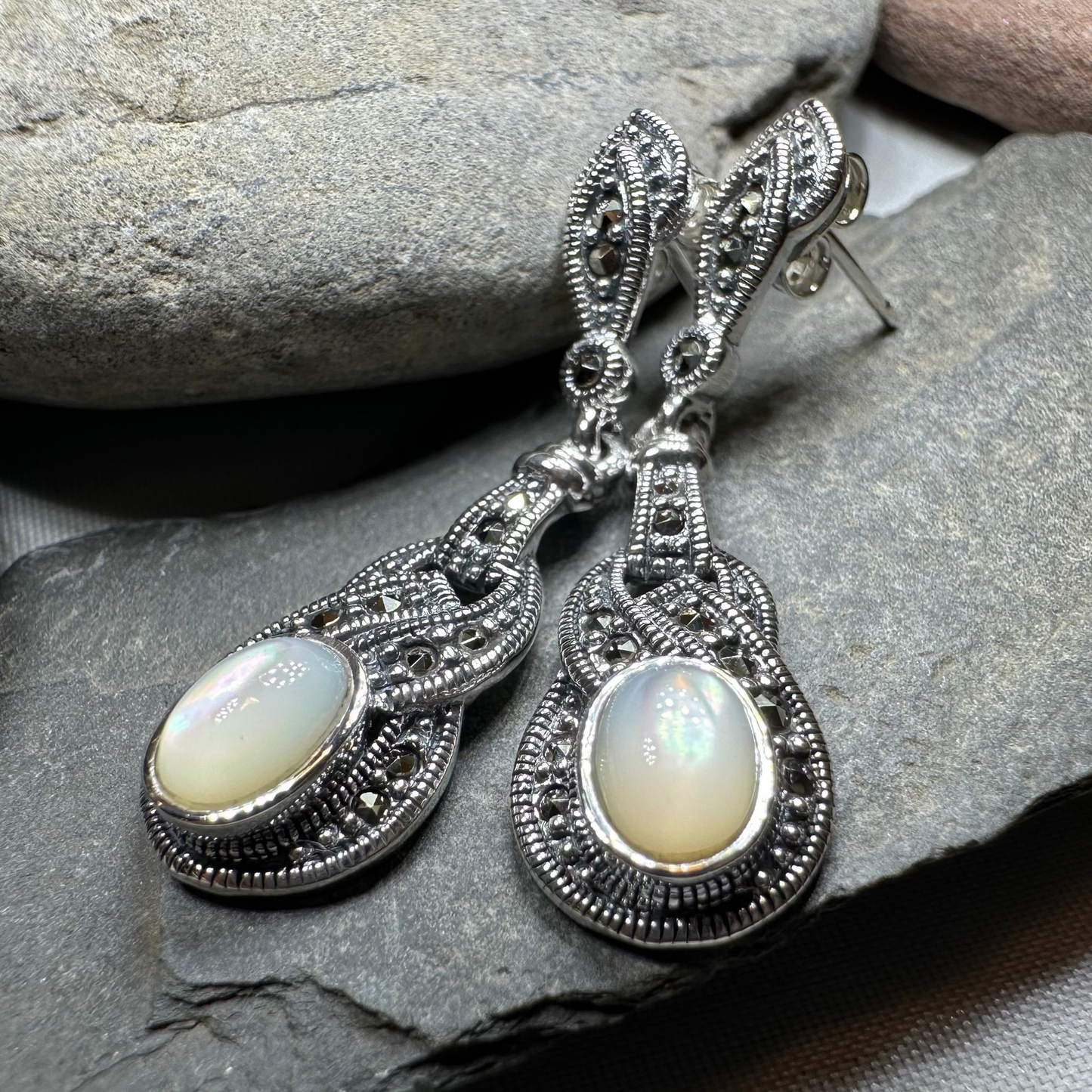 Maeve Celtic Knot Earrings in sterling silver