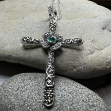 Load image into Gallery viewer, Spring Bloom Celtic Cross Necklace
