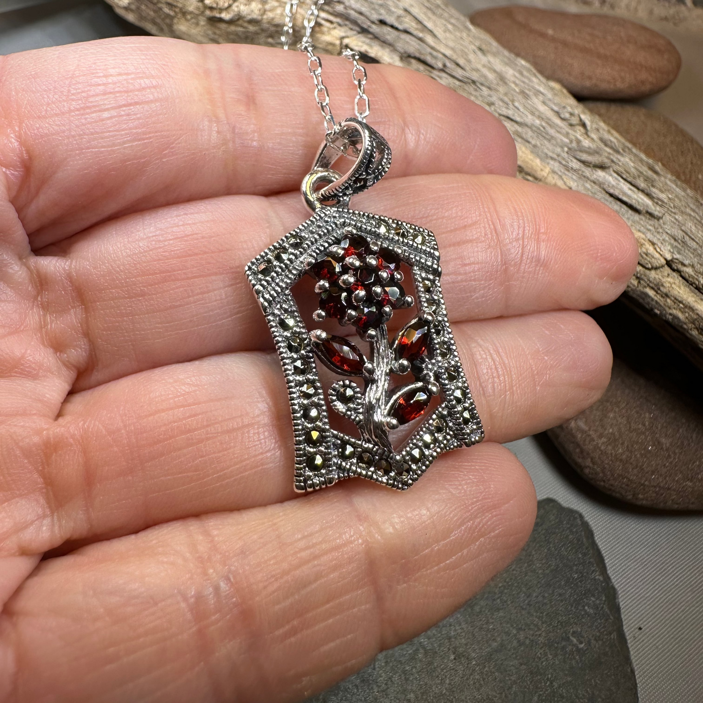 Celtic Flower Necklace — view 7