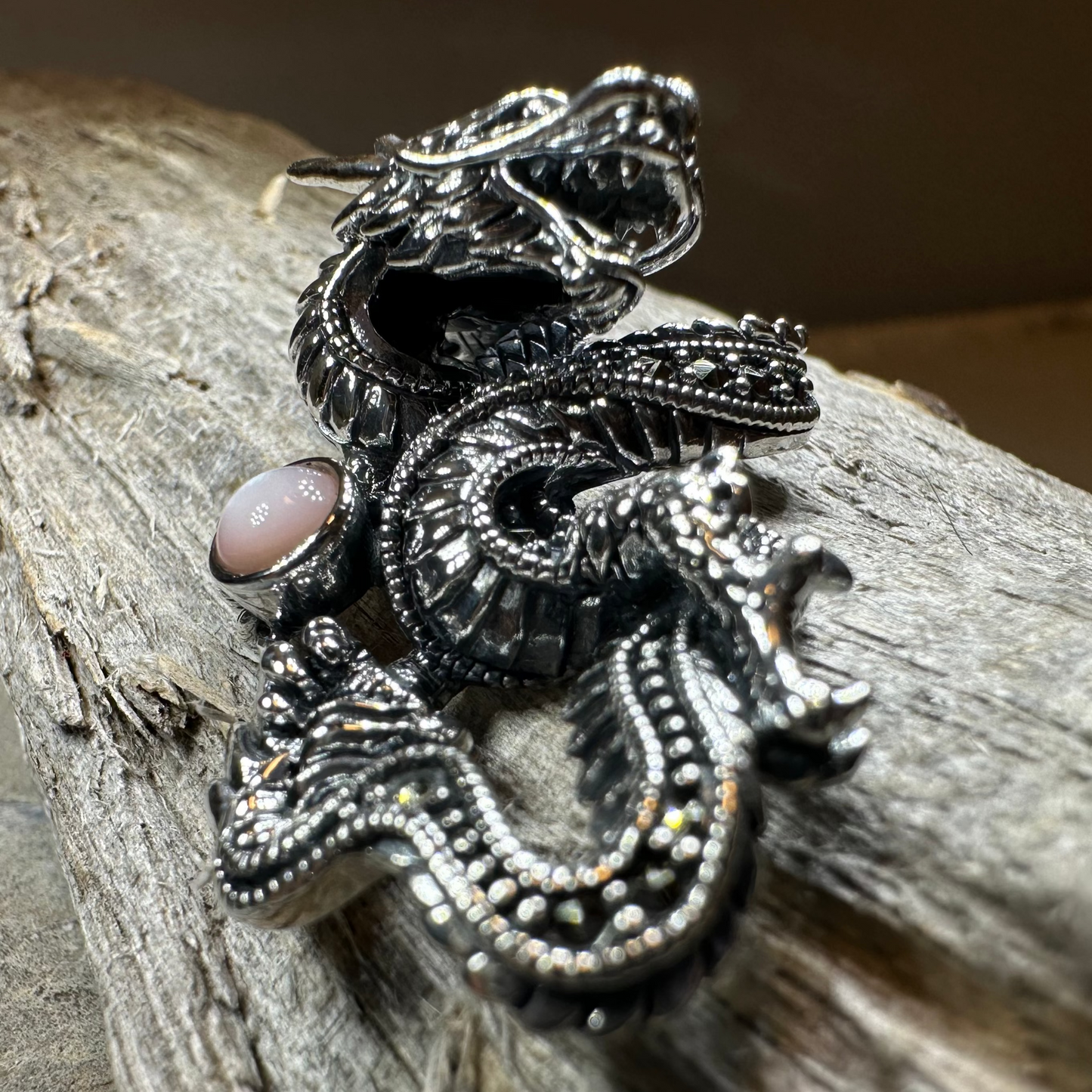 Celtic Rising Dragon Necklace — view 7