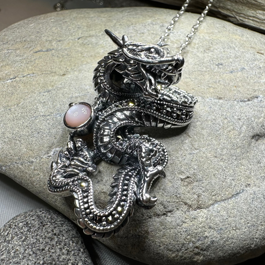 Celtic Rising Dragon Necklace
