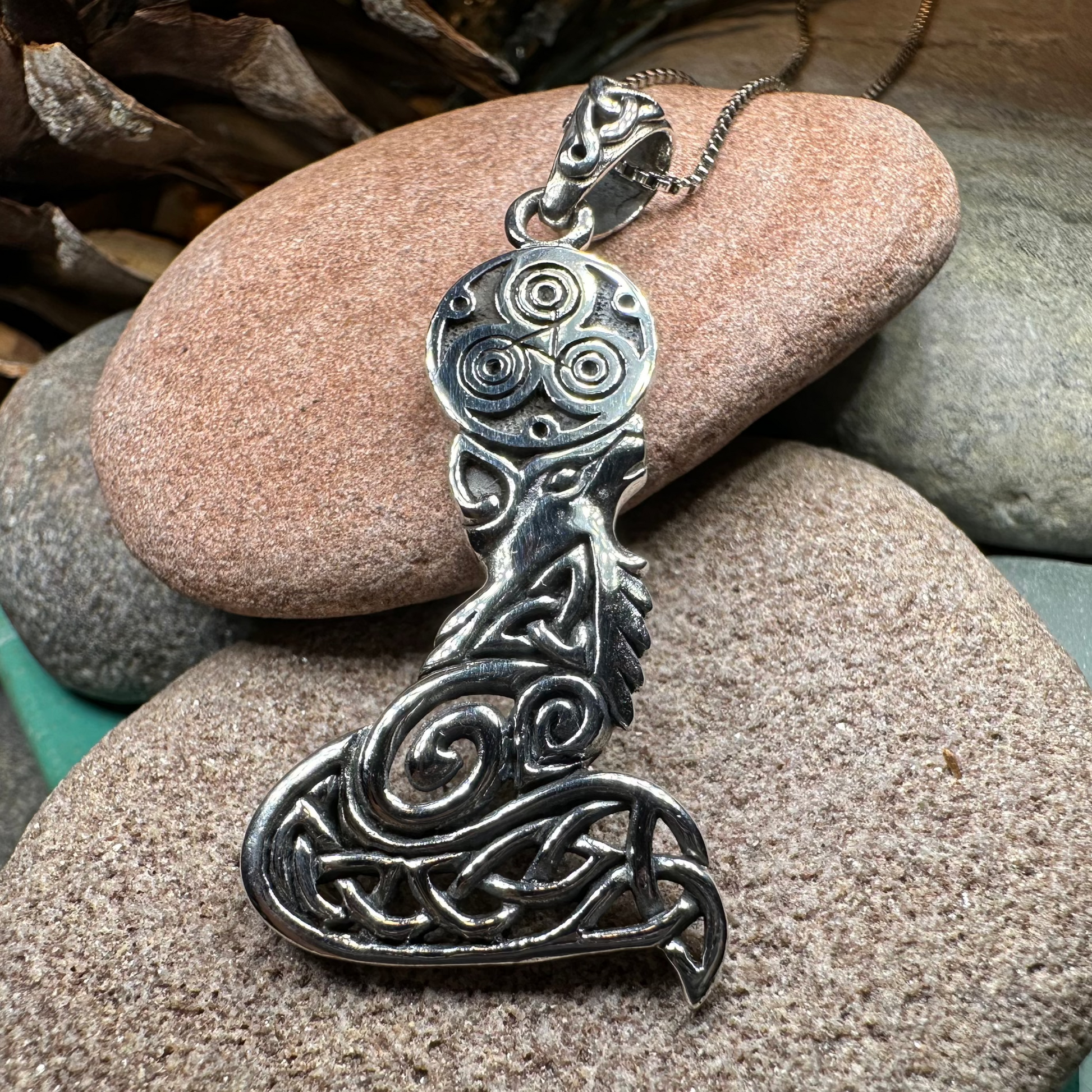 Celtic Forest Fox Necklace — view 7