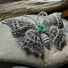 Load image into Gallery viewer, Marcasite Butterfly Brooch
