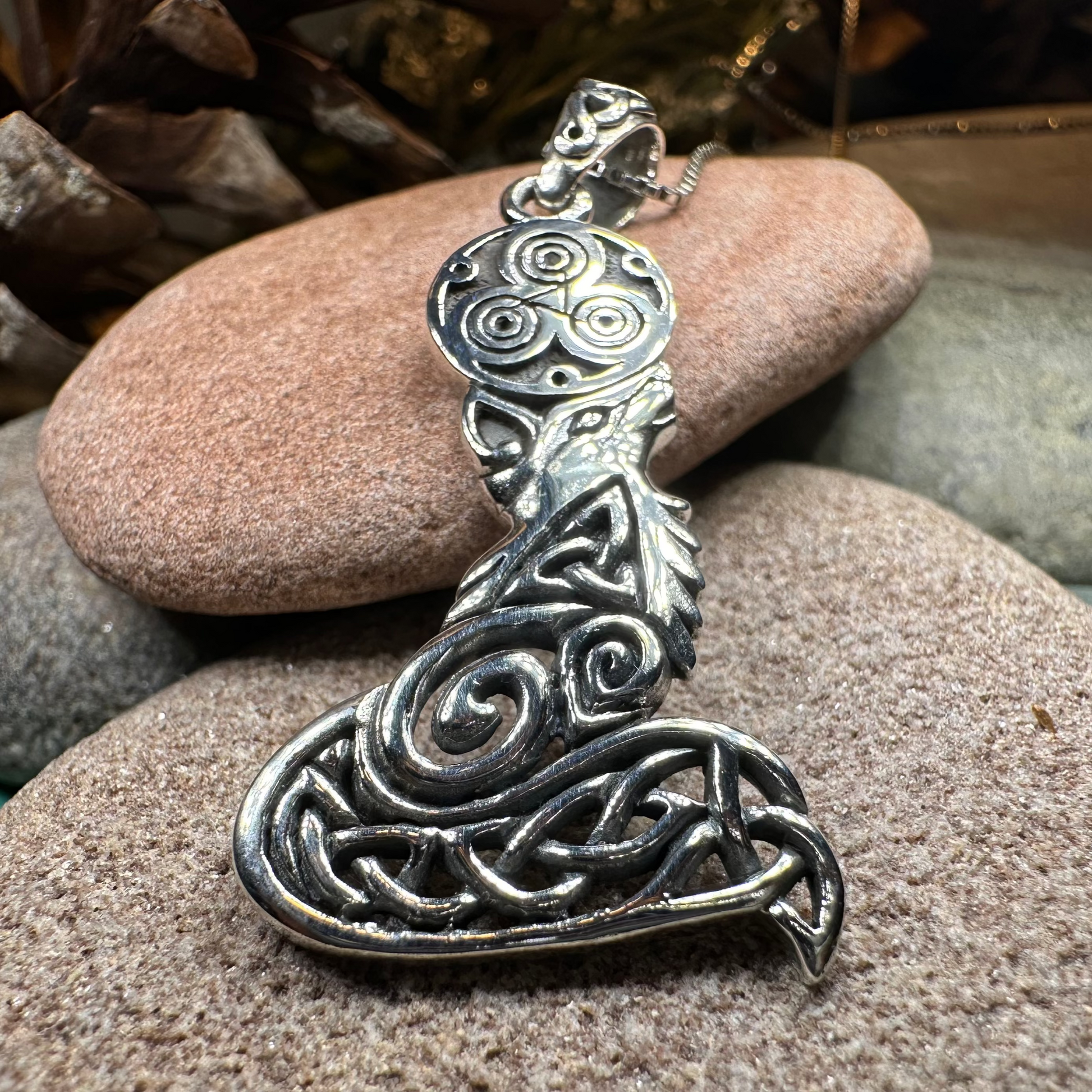 Celtic Forest Fox Necklace — view 3