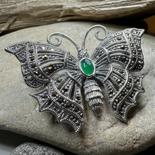 Load image into Gallery viewer, Marcasite Butterfly Brooch
