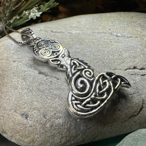 Load image into Gallery viewer, Celtic Forest Fox Necklace
