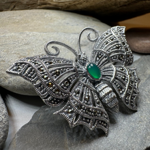 Load image into Gallery viewer, Marcasite Butterfly Brooch
