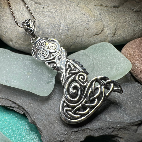Load image into Gallery viewer, Celtic Forest Fox Necklace
