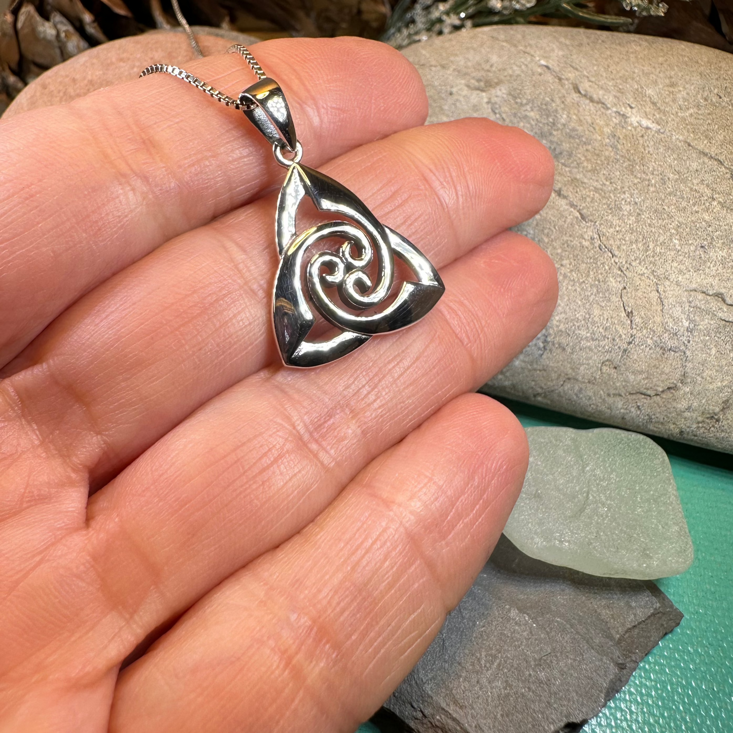 Devonna Trinity Knot Necklace — view 4