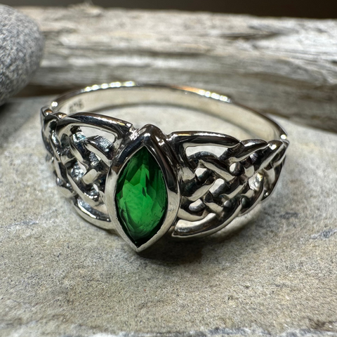 Load image into Gallery viewer, Emily Celtic Knot Ring in Sterling Silver
