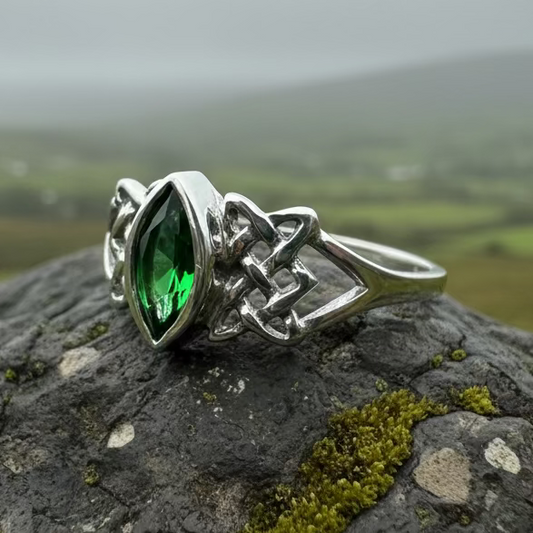 Cora Celtic Knot Ring in Sterling Silver