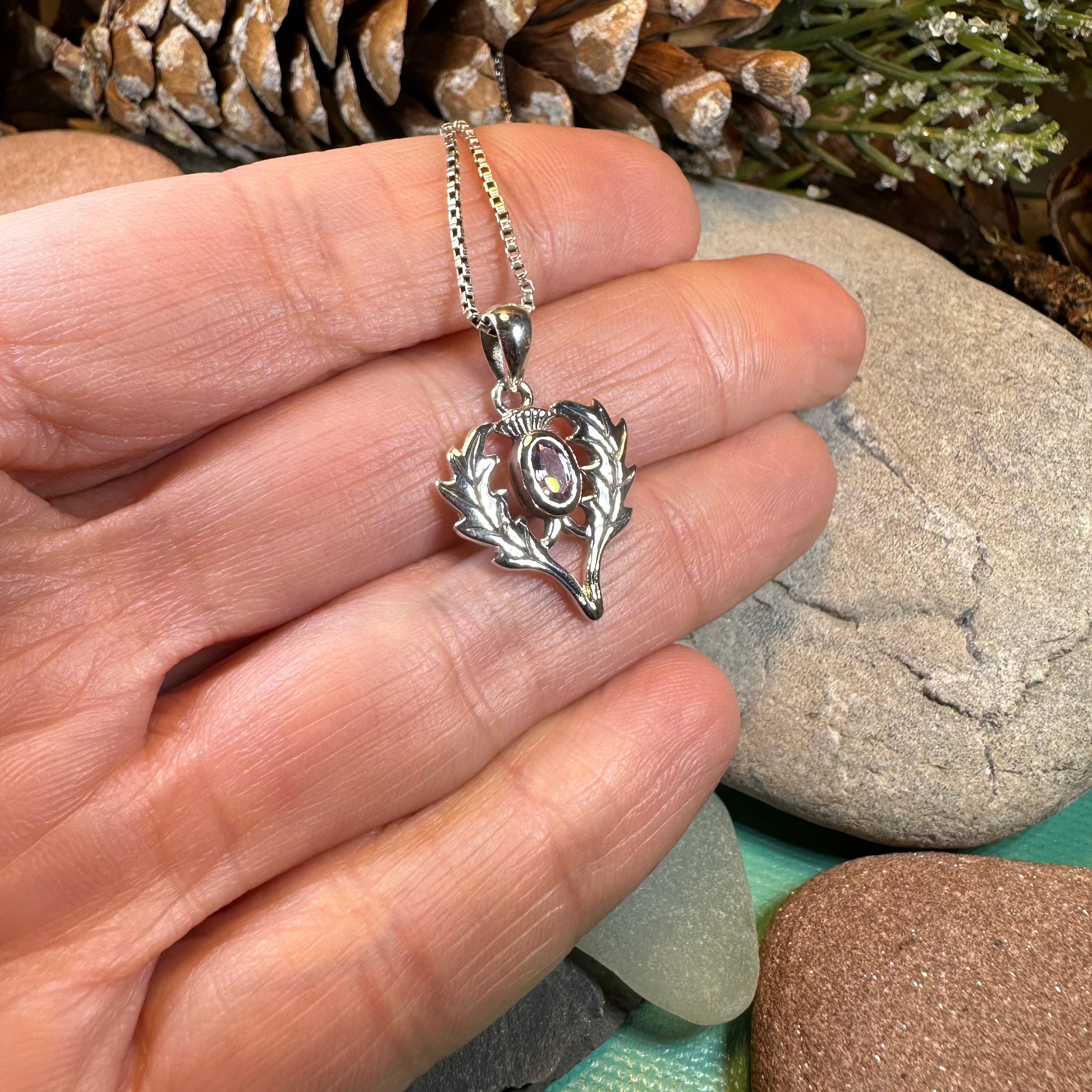Argyll Thistle Necklace — view 7