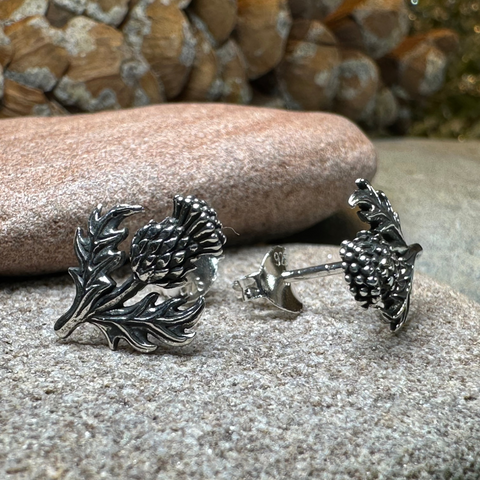 Load image into Gallery viewer, Wildwood Thistle Post Earrings
