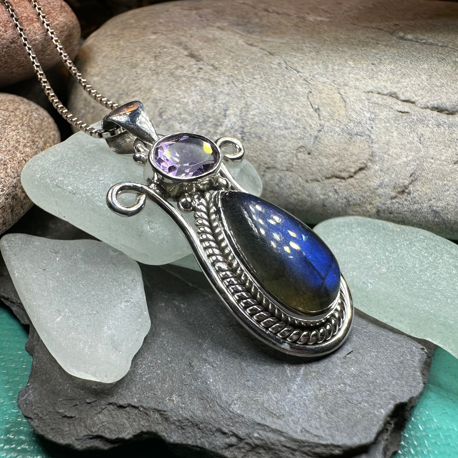 Romilly Labradorite Necklace — view 6