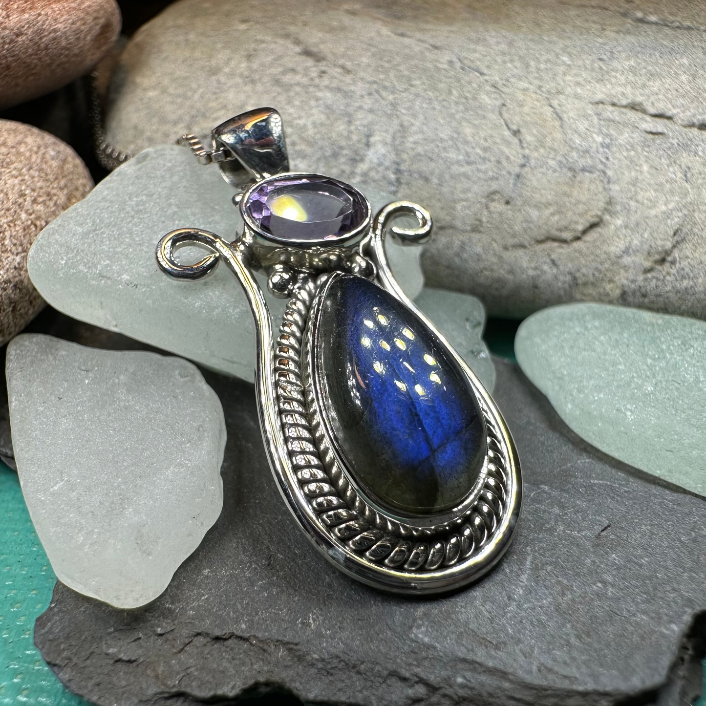 Romilly Labradorite Necklace — view 11