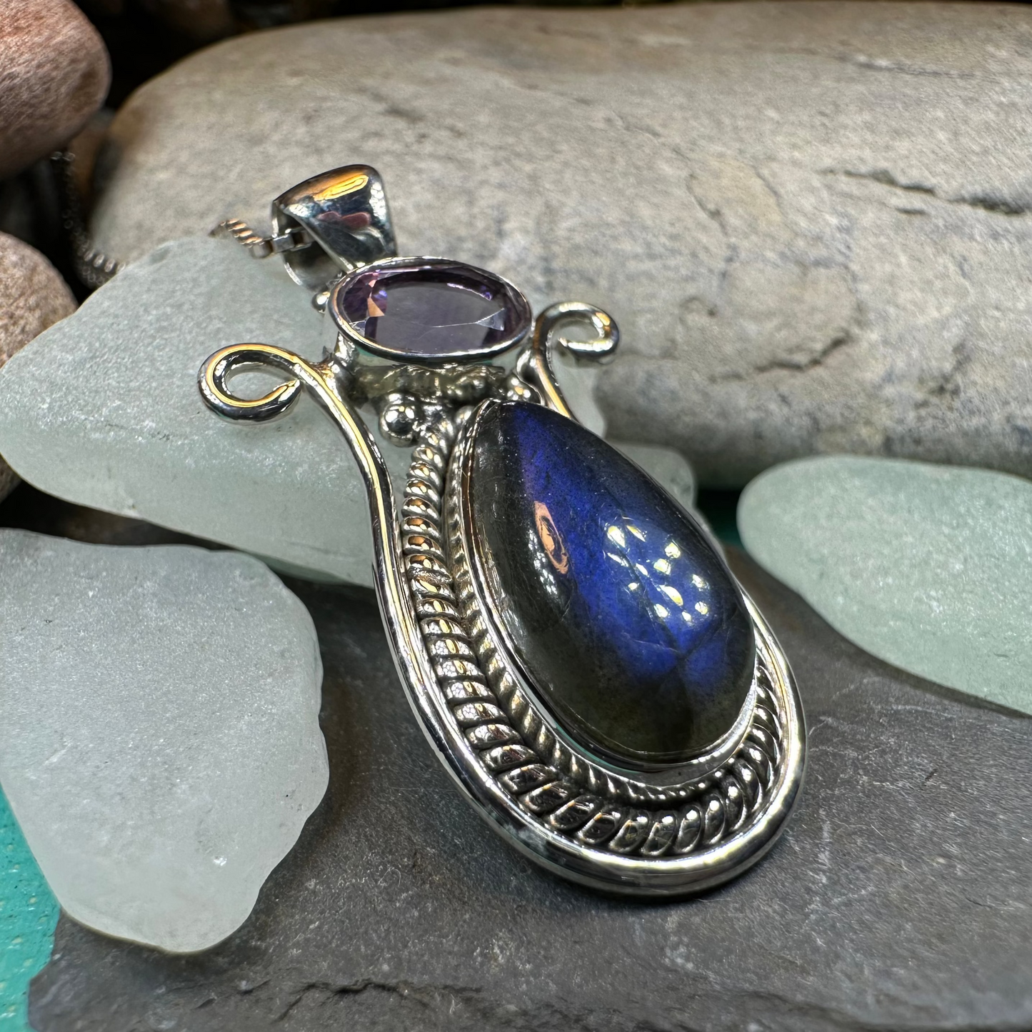 Romilly Labradorite Necklace — view 3
