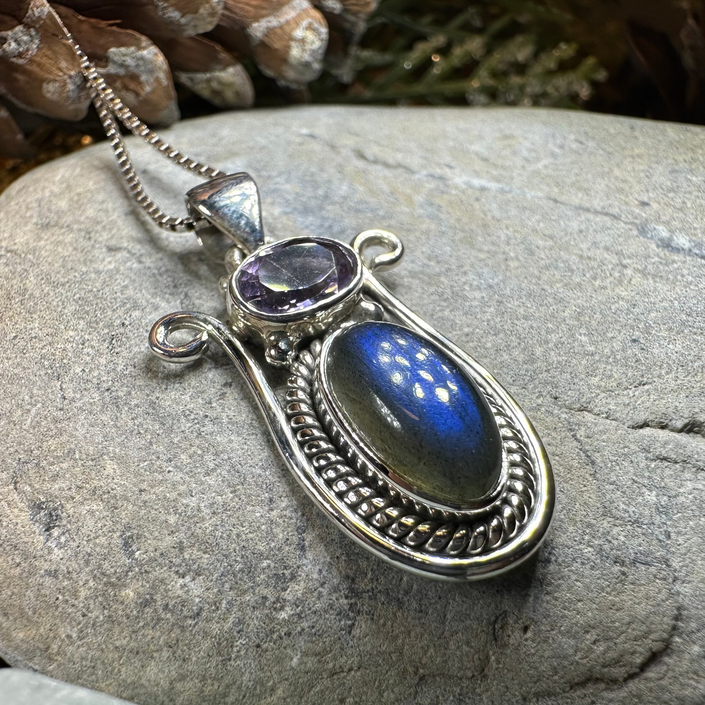 Romilly Labradorite Necklace — view 4