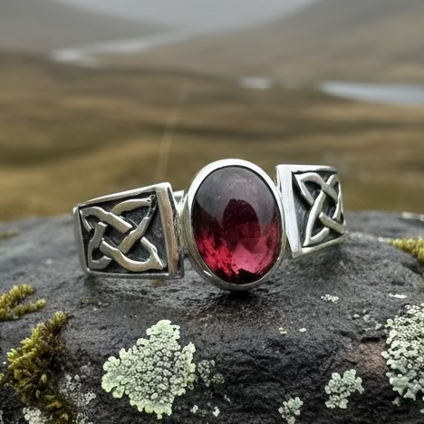 Syra Celtic Knot Ring in Sterling Silver