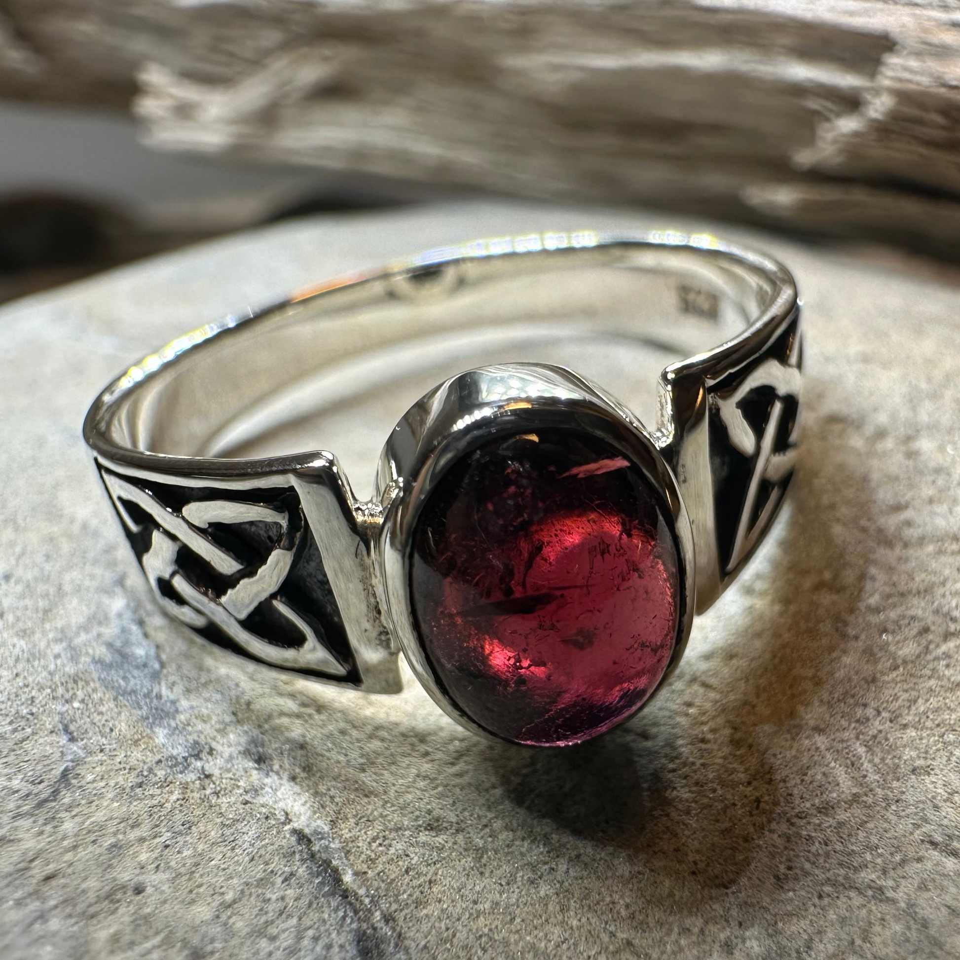Syra Celtic Knot Ring in Sterling Silver — view 15