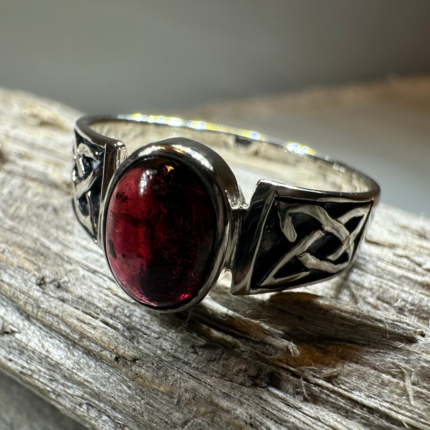 Syra Celtic Knot Ring in Sterling Silver — view 6