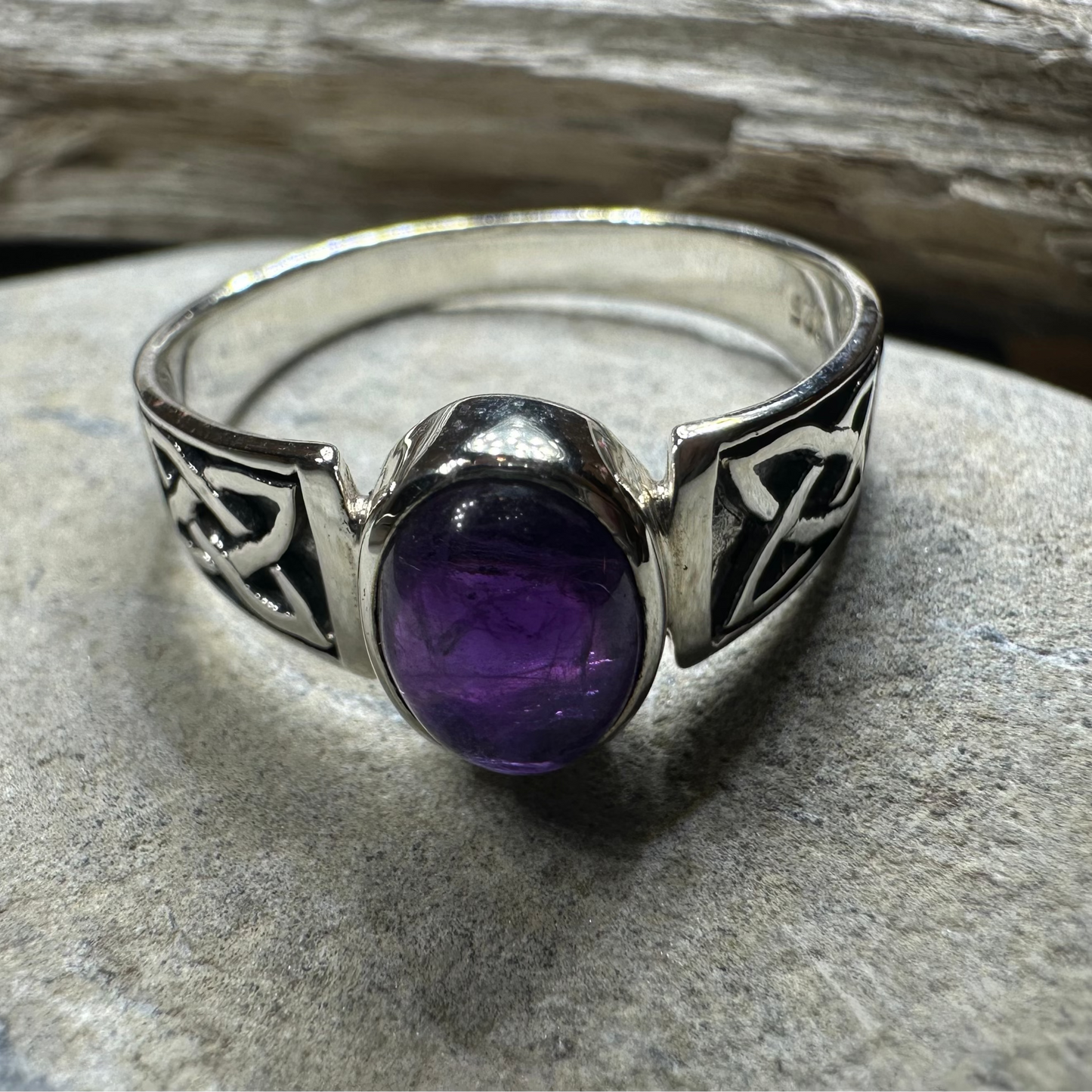 Syra Celtic Knot Ring in Sterling Silver — view 8