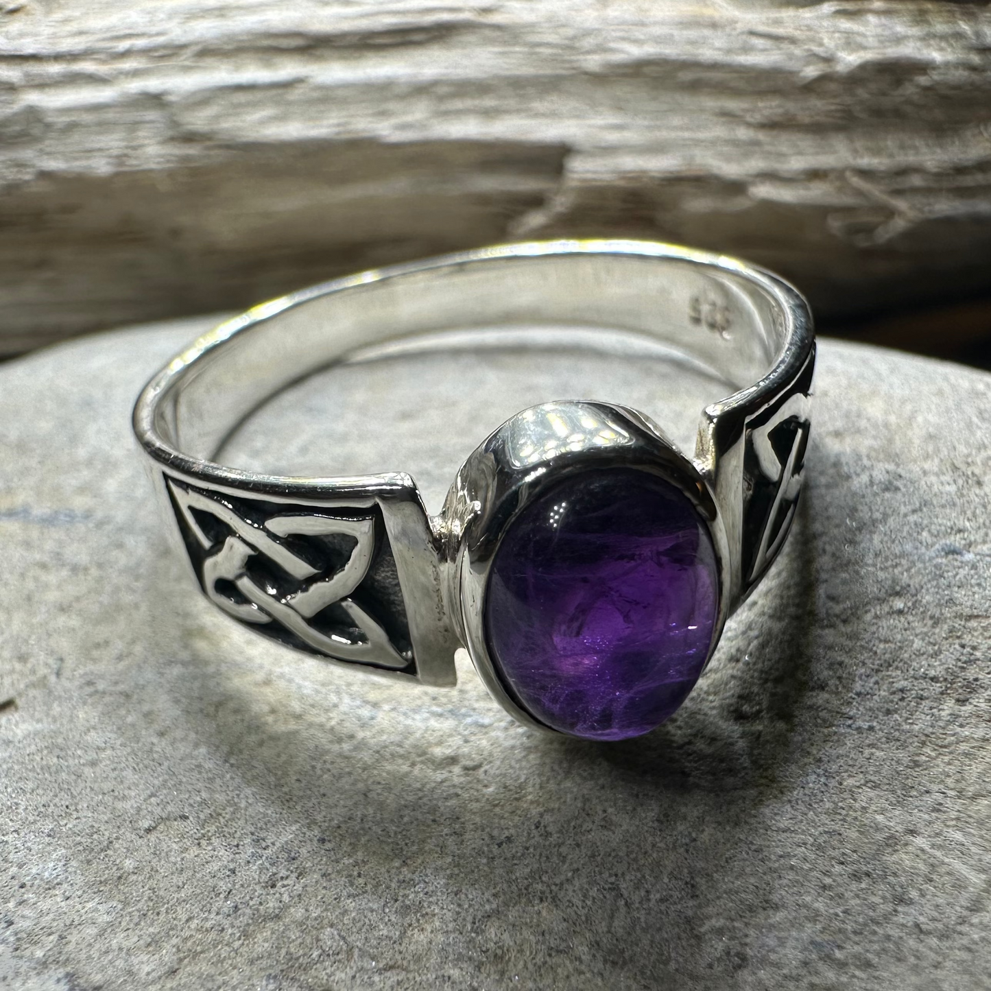 Syra Celtic Knot Ring in Sterling Silver — view 3