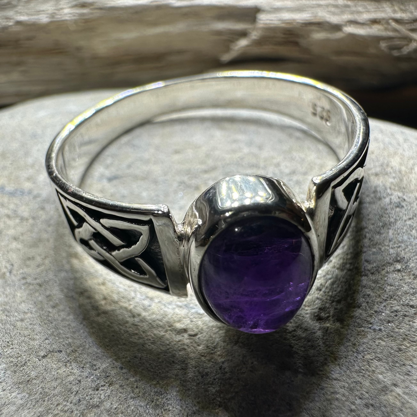 Syra Celtic Knot Ring in Sterling Silver — view 13