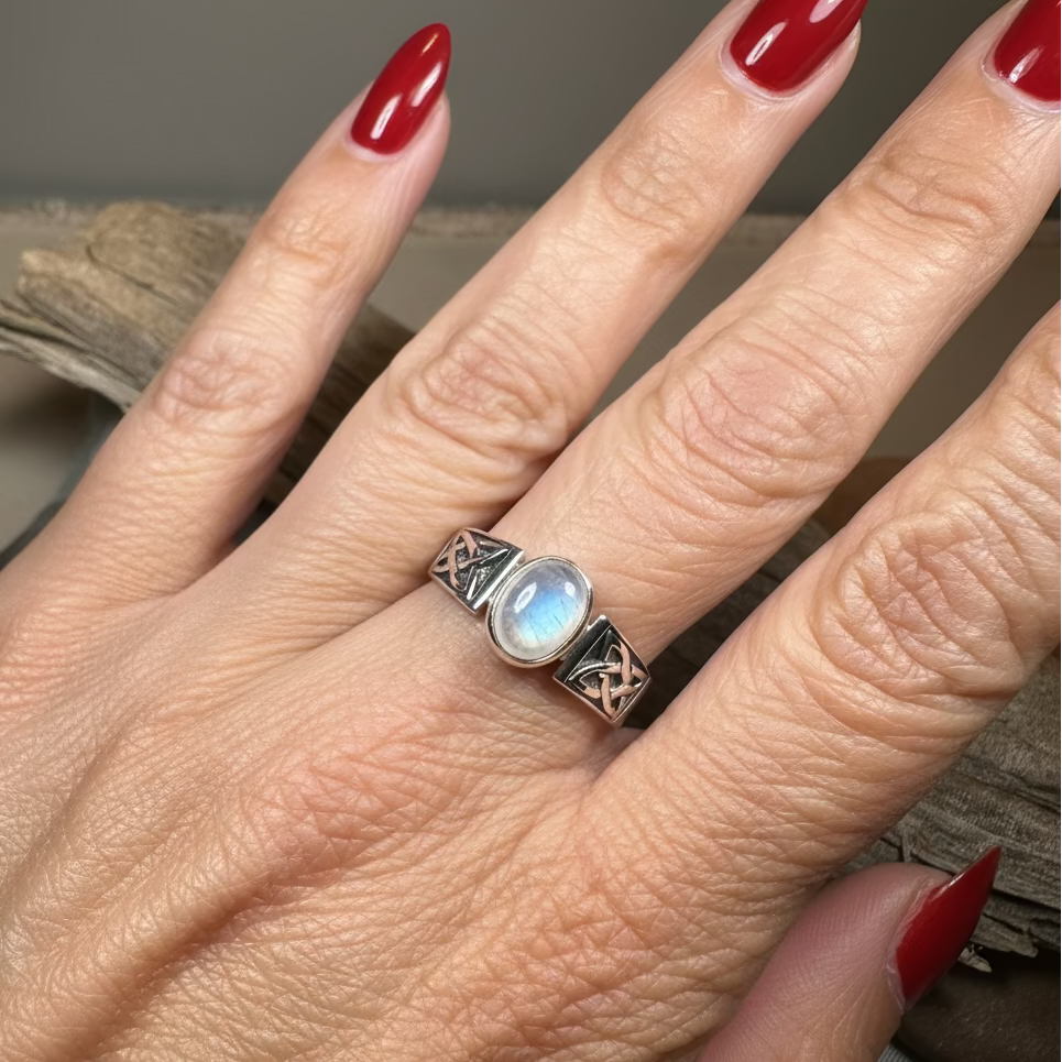 Syra Celtic Knot Ring in Sterling Silver — view 2