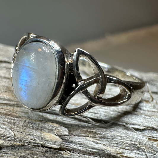 Nina Celtic Knot Moonstone Ring for Women