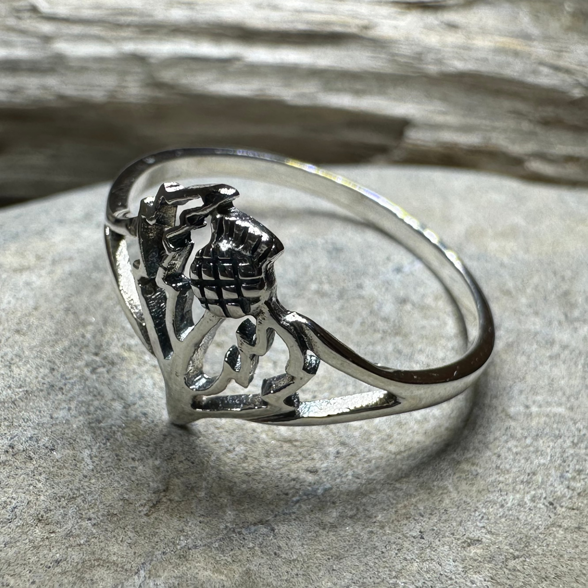 Anice Scottish Thistle Ring — view 8