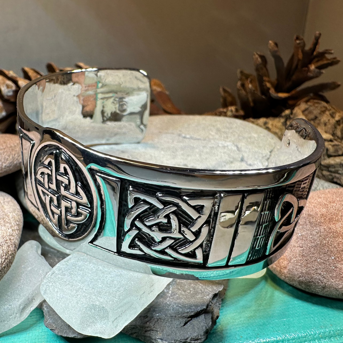 Ancient Knots Celtic Cuff Bracelet