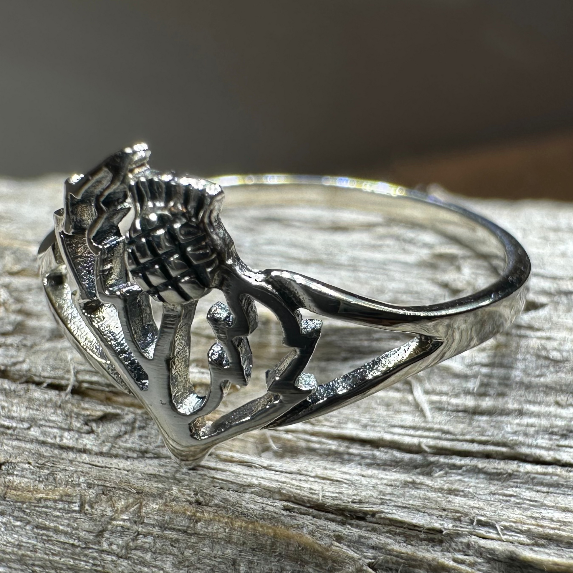 Anice Scottish Thistle Ring — view 4