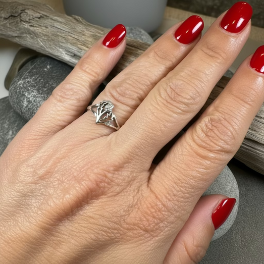 Anice Scottish Thistle Ring — view 3