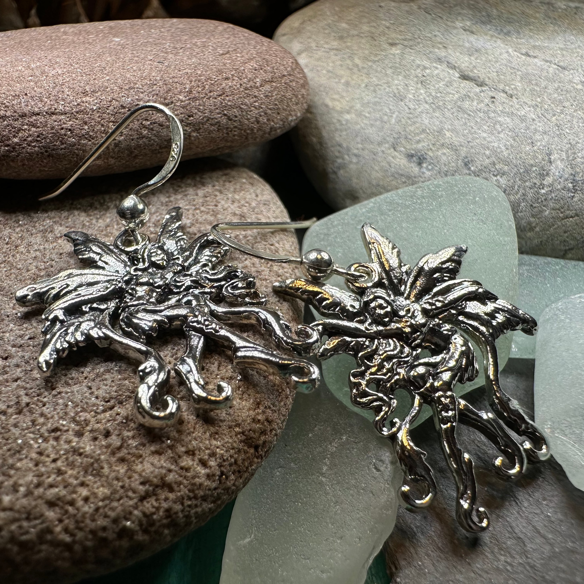 Firefly Fairy Earrings in Sterling Silver — view 7