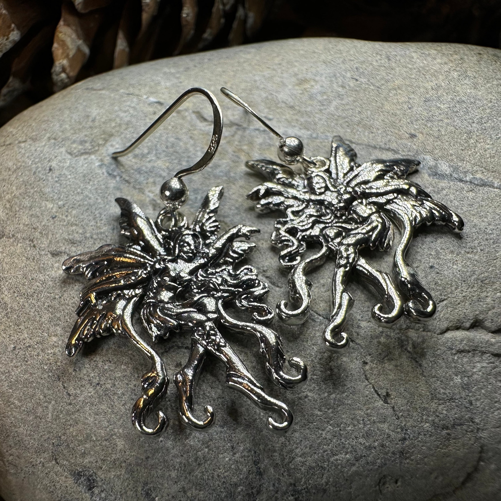 Firefly Fairy Earrings in Sterling Silver — view 5