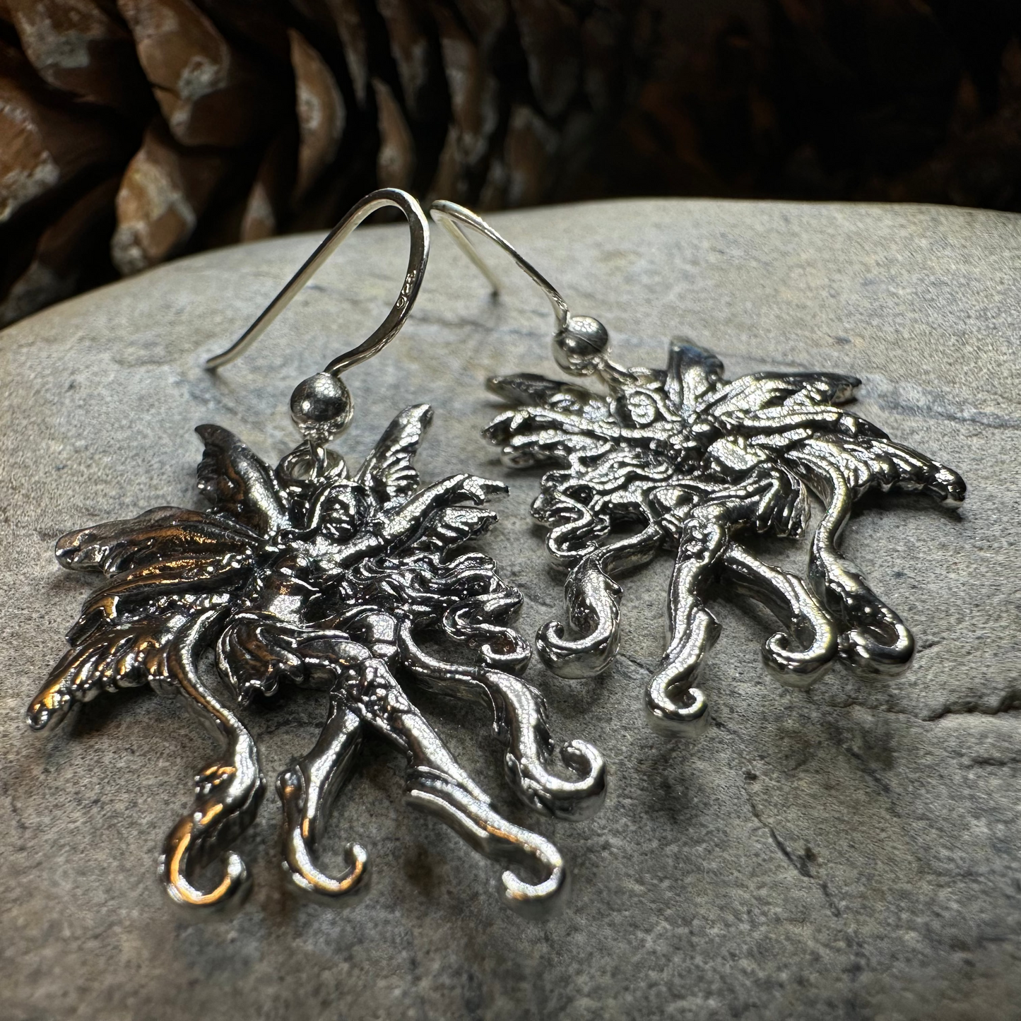 Firefly Fairy Earrings in Sterling Silver — view 4