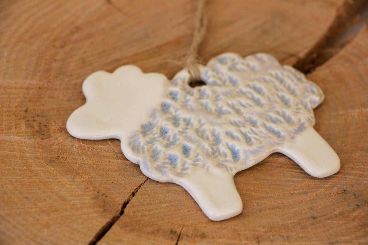Handmade Ceramic Sheep Ornament
