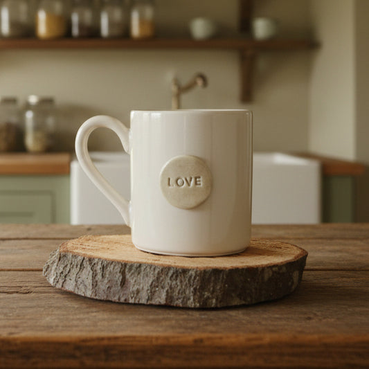 Handmade Pottery Love Mug - Made in the U.S.A.